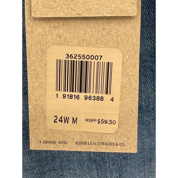 Levi’s Jeans 711 Women Plus Size 24 Blue‎ Skinny Mid Rise Brand New - Picture 3 of 12
